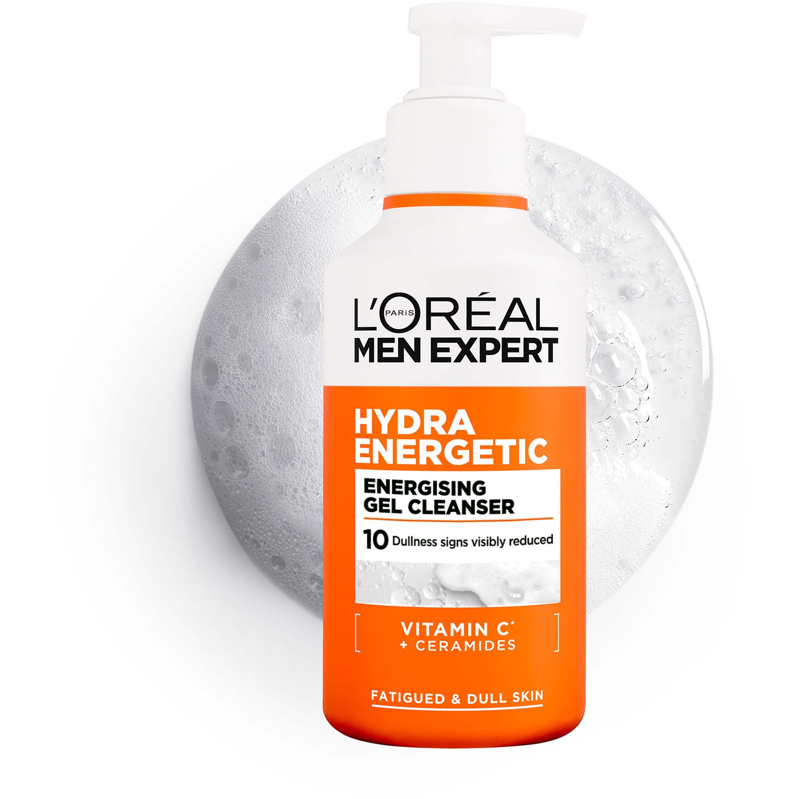 L'Oréal Paris Men Expert Hydra Energetic Vitamin C Gel Cleanser 260 ml (obrázok 4)
