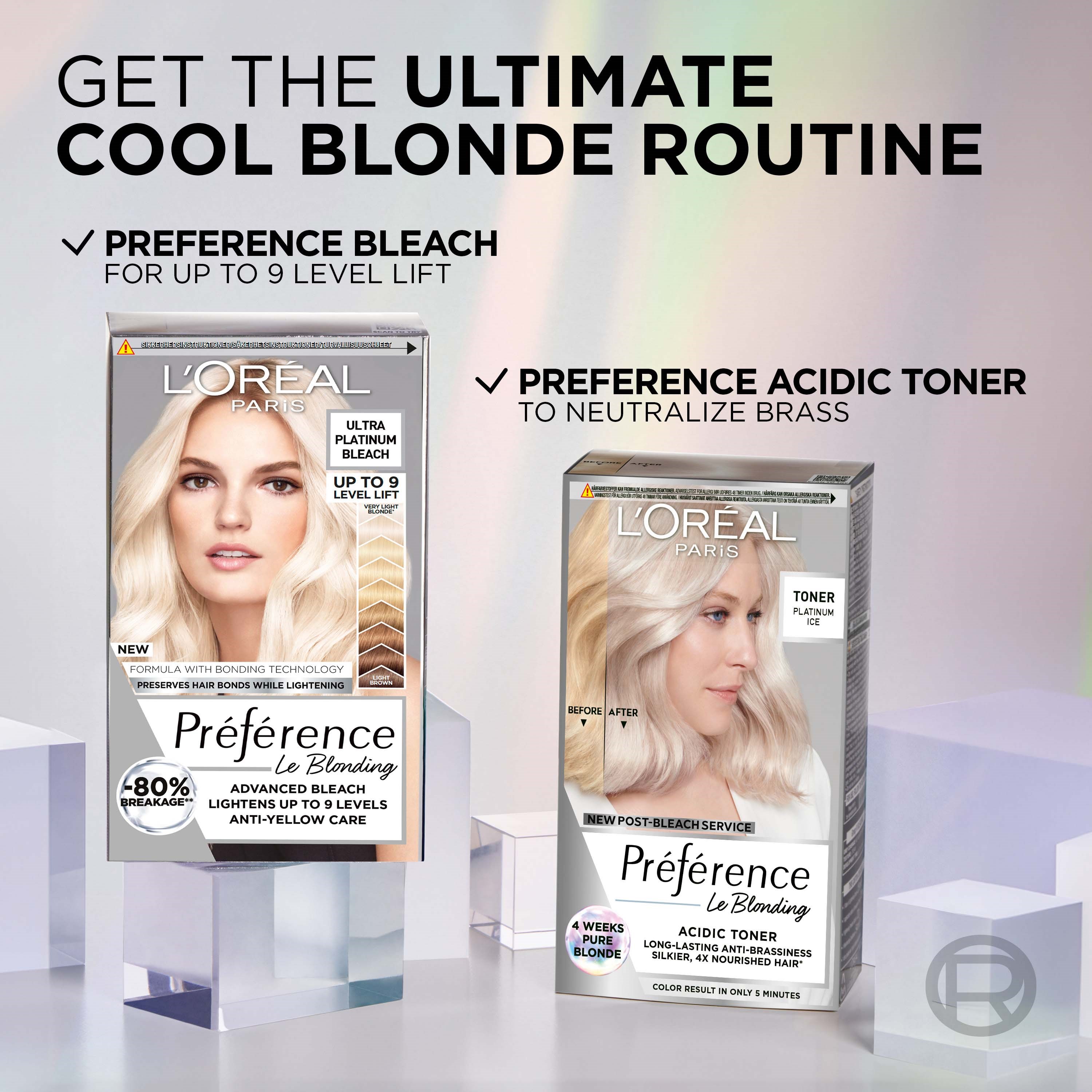L'Oréal Paris Préférence Le Blonding Toner Platinum Ice (obrázok 3)