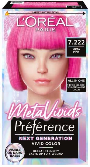 L'Oréal Paris Preference Meta Vivids 7.222 Meta Pink