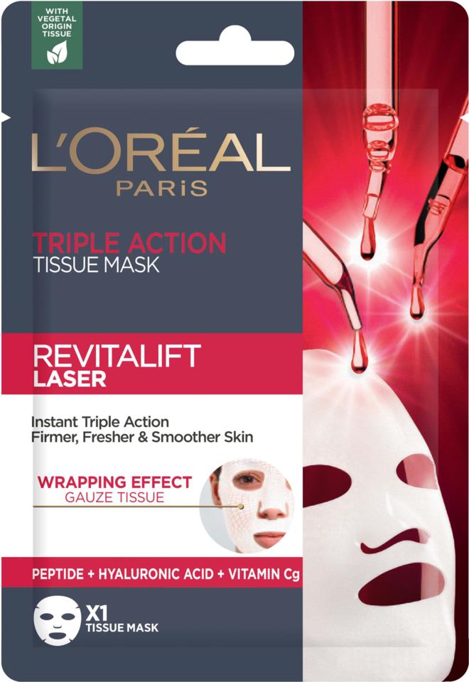 L'Oréal Paris Revitalift Laser Triple Action Tissue Mask 1 pcs
