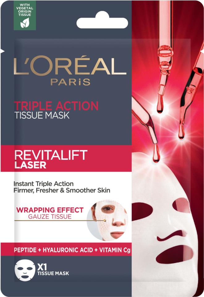 Loreal Paris Revitalift Laser Triple Action Tissue Mask 1 pcs 28 g ...