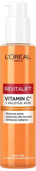 L'Oréal Paris Revitalift Vitamin C + Salicylic Acid Glow-Boosting Foam Cleanser 150 ml
