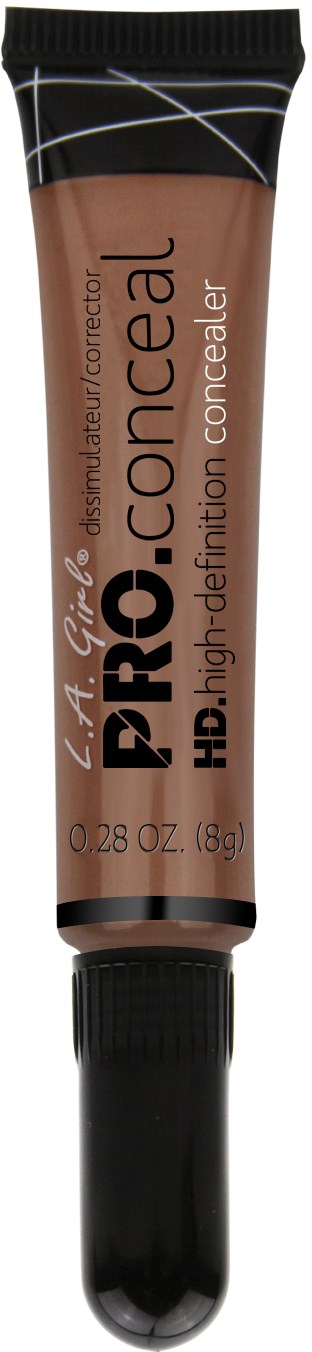 Ett rör av Cover FX Pro HD high-definition concealer, med svart lock och beige färg, märkt för ansiktet.