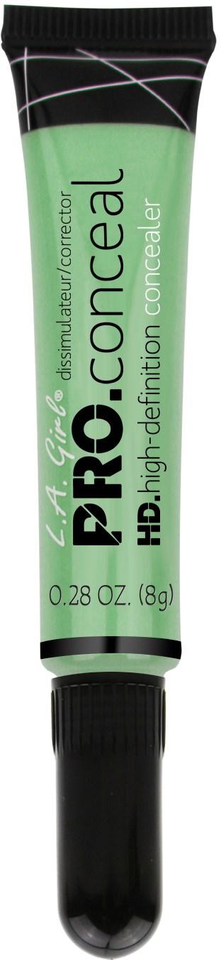 Grön tub med HD high-definition concealer med svart lock, märkt PRO, 0,28 oz.