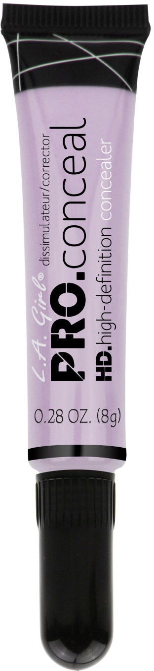 En tub med PRO HD högupplöst concealer i svart och lila förpackning. Rörlocket är svart och innehåller 0,28 oz.