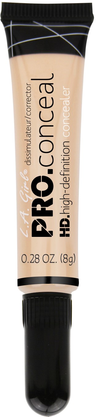 En liten tub med PRO HD högupplöst concealer med svart lock och beige etikett.