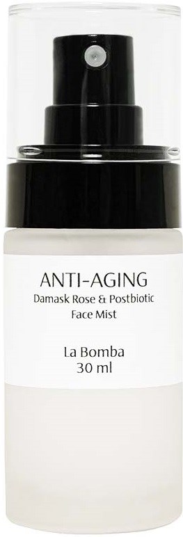 La Bomba Anti-aging Mist Damask Rose Postbiotic Travel Size 30 ml
