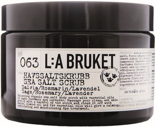 L:a Bruket 063 Sea Salt Scrub Sage/Rosemary/Lavender 420 g