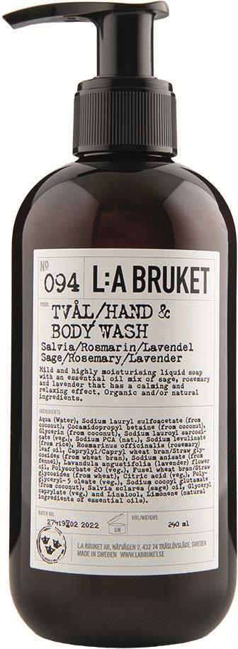 L:a Bruket 094 Flydende Sæbe Salvia/Rosmarin/Lavendel 240 ml