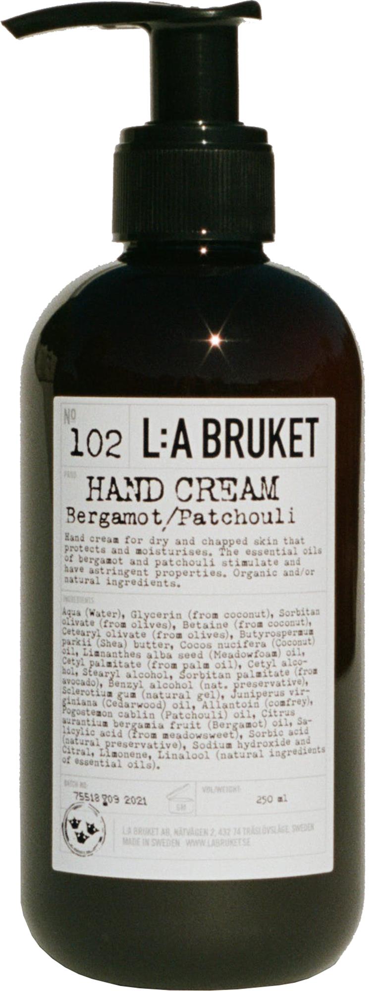 L:a Bruket Handcrème Bergamott/Patchouli 240 ml