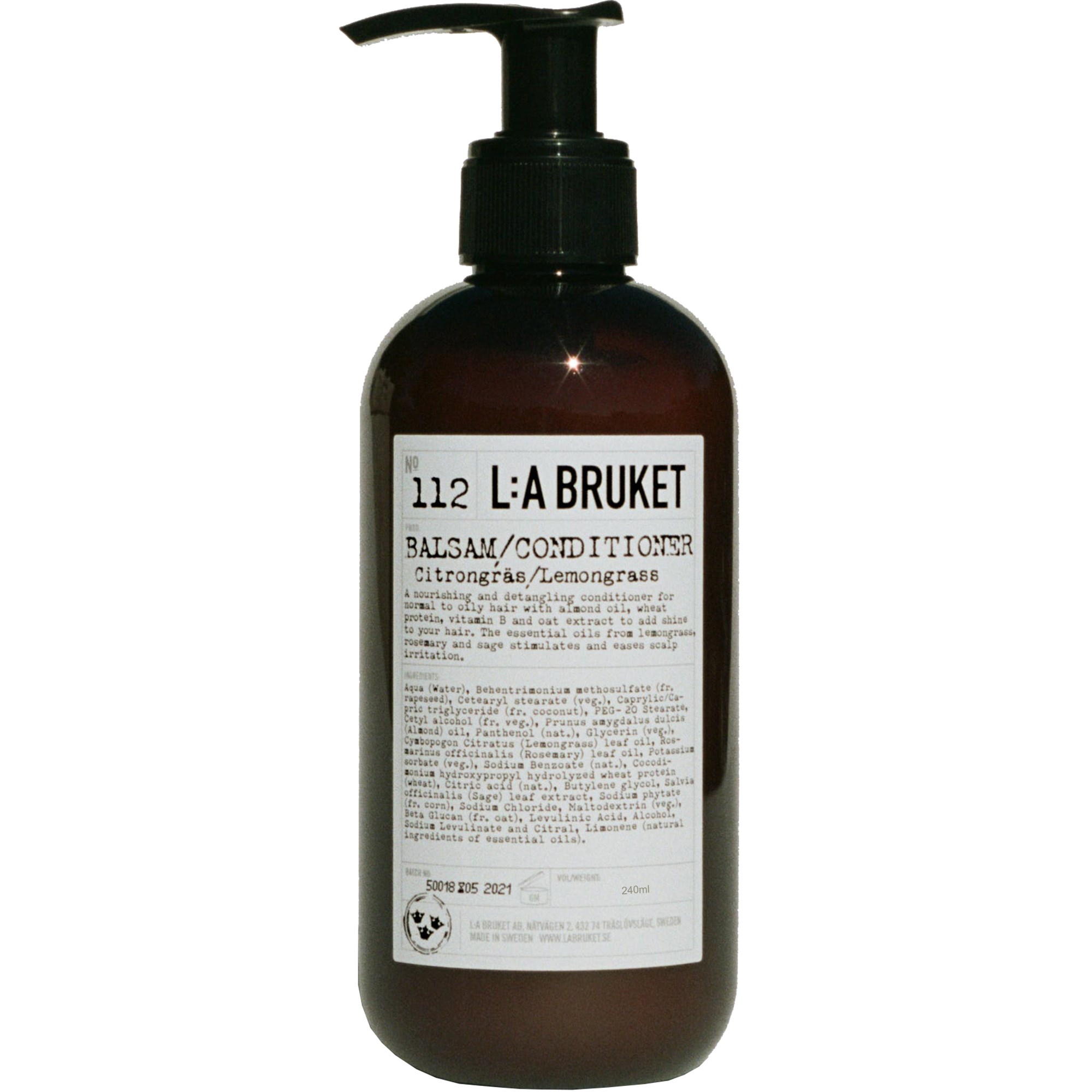 L:a Bruket Balsam Citrongræs 240 ml billede