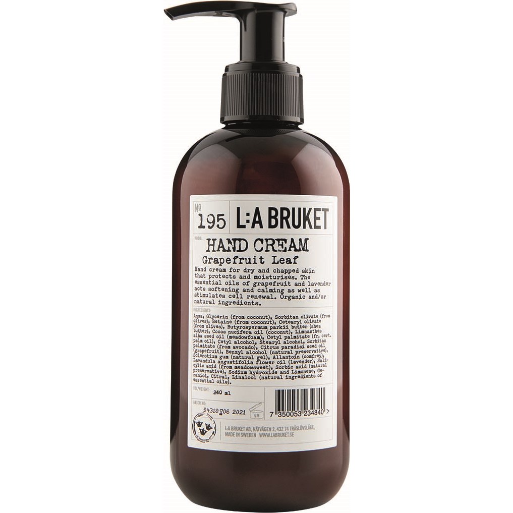 L:A Bruket 195 Handcrème Grapefruit Leaf CosN 240 ml