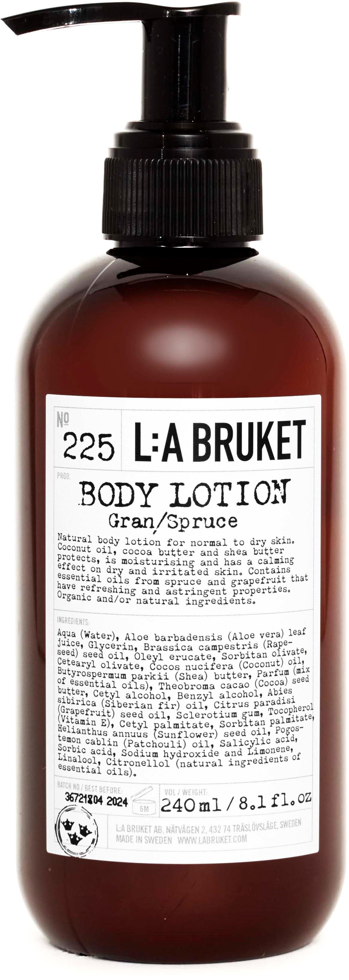 L:a Bruket 225 Body Lotion Spruce CosN 240 ml