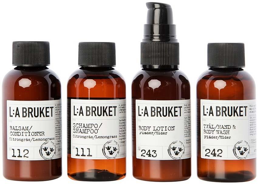 La Bruket 239 Travel Kit Lemongrass/Elder 4x55 ml