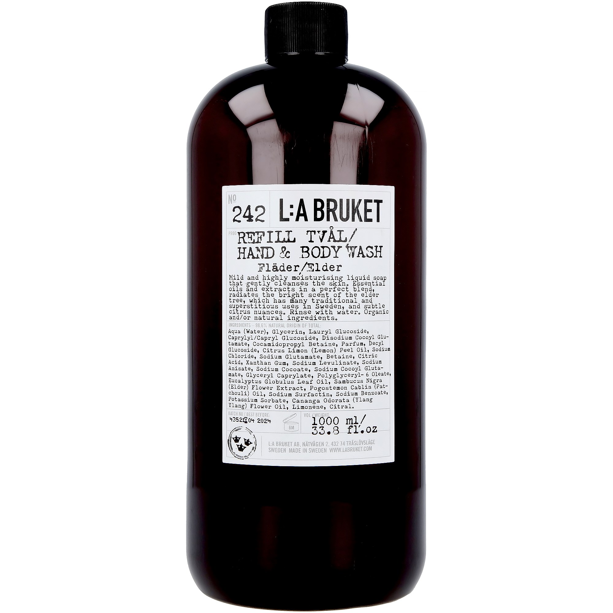 L:A Bruket 242 Refill Flytande Tvål Fläder 1000 ml