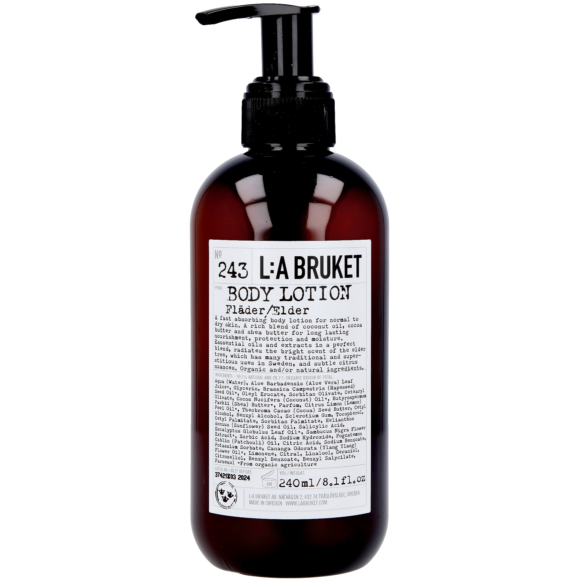 L:a Bruket 243 Bodylotion Elder 240 ml billede