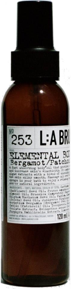 L:a Bruket Elemental Body oil Bergamot/Patchouli 120 ml