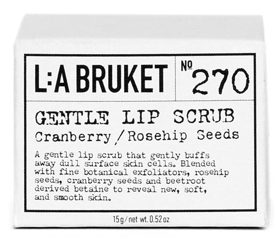 L:a Bruket 270 Gentle Lip Scrub 15 ml CosN