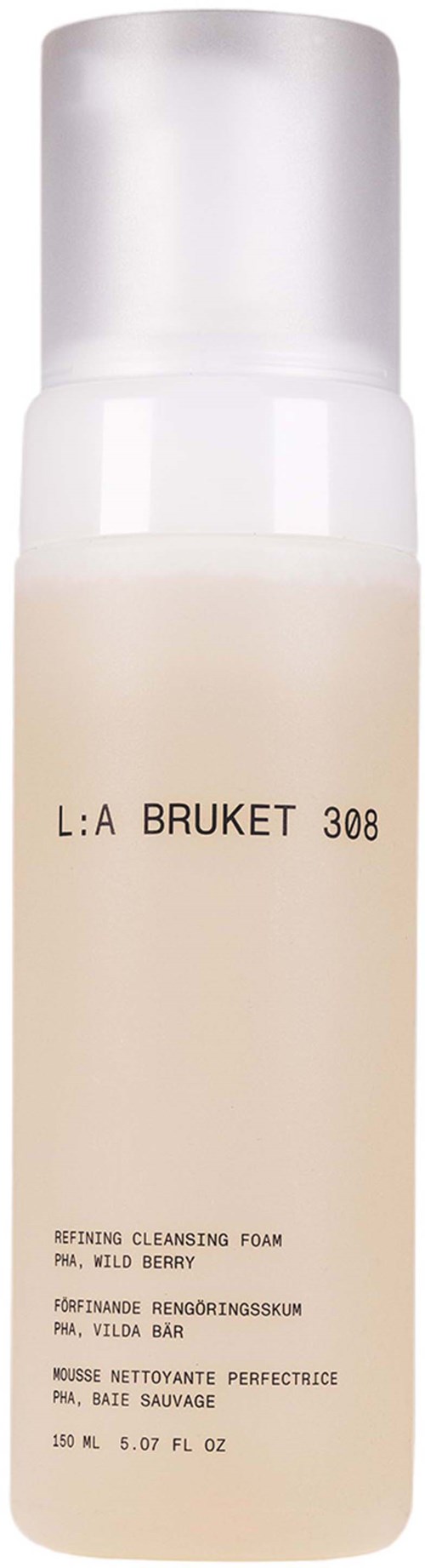 L:a Bruket 308 Refining Cleansing Foam PHA, Wild Berry 150 ml