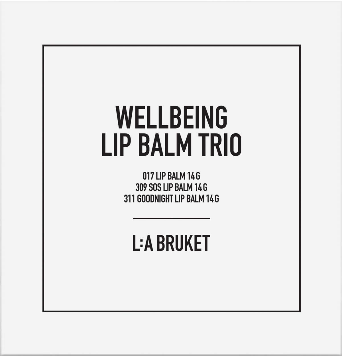 L:a Bruket 325 Wellbeing Lip Balm Trio 42 g