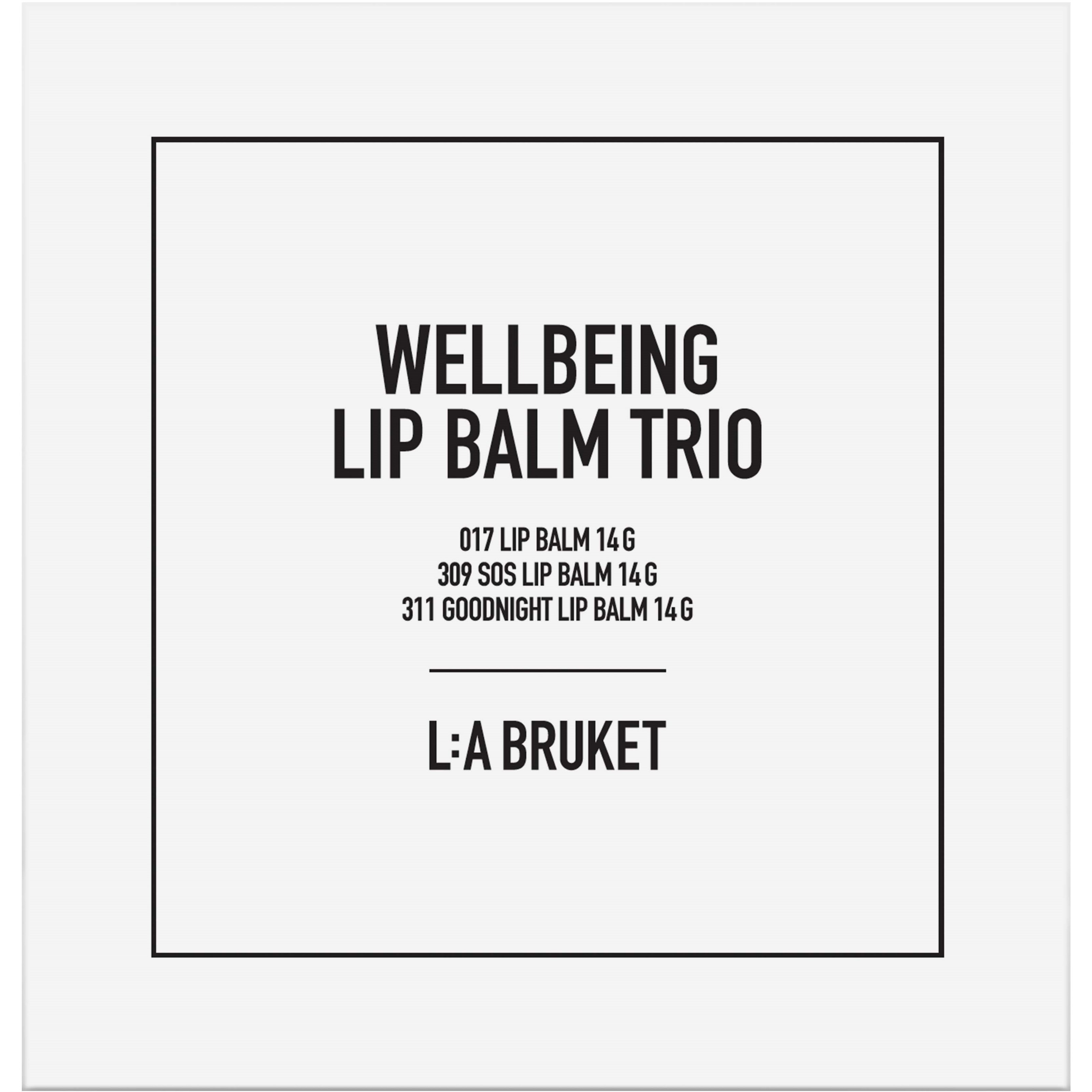 L:a Bruket 325 Wellbeing Lip Balm Trio 42 g billede