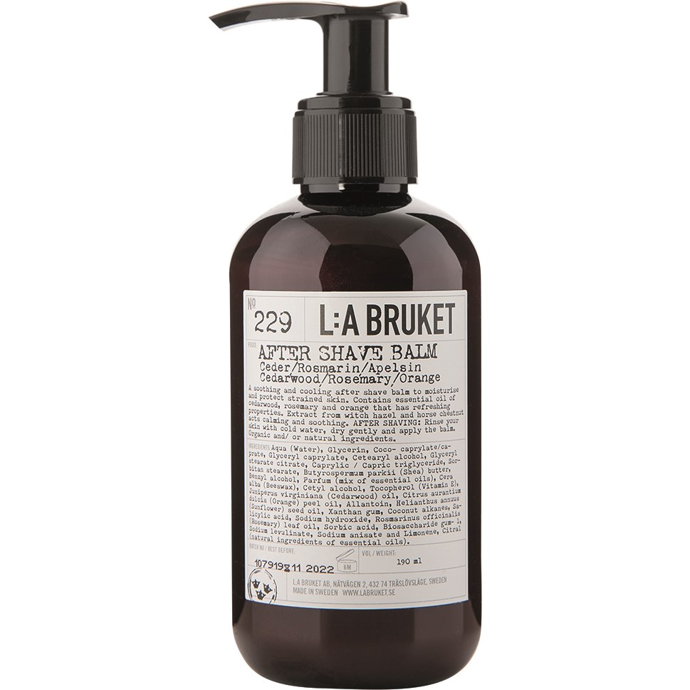 L:A Bruket Aftershave Balm Ceder/Rosmarin/Apelsin 190 ml