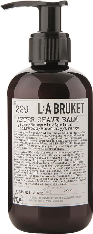 L:A Bruket Aftershave Balm Ceder/Rosmarin/Appelsin 190 ml    