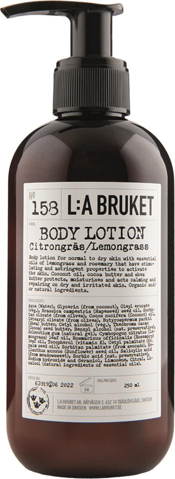 L:A Bruket Bodylotion Citrongräs 250ml 