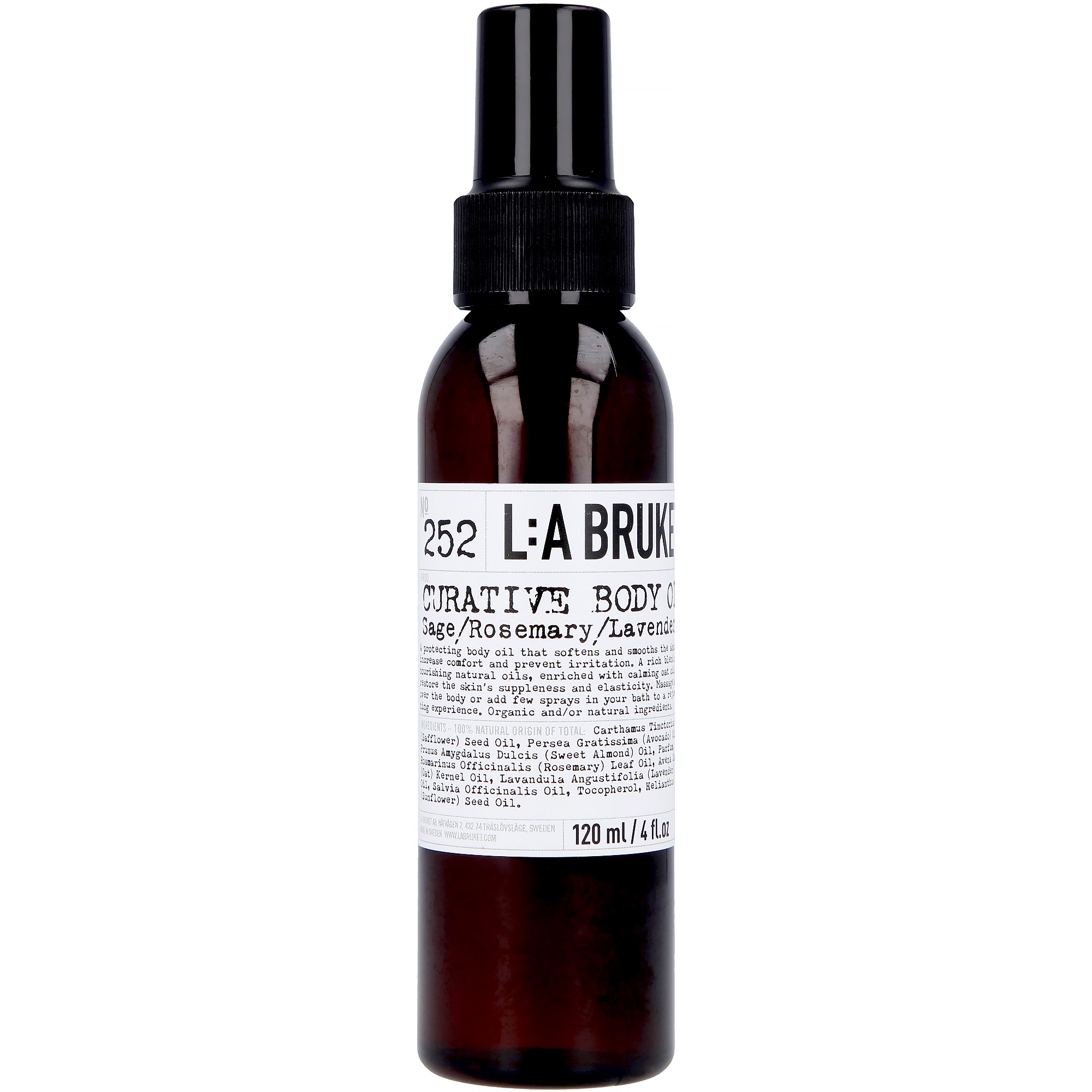 L:a Bruket Curative Body Oil Sage/Rosemary/Lavender 120 ml billede