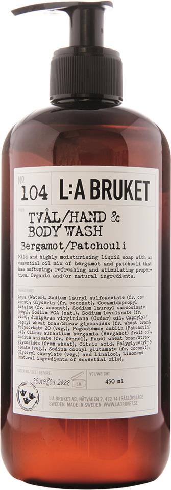 L:A Bruket Flytande tvål Bergamott/Patchouli 450ml