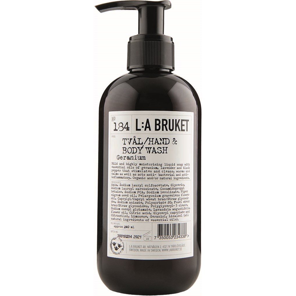 L:A Bruket Flytande tvål Geranium 240 ml