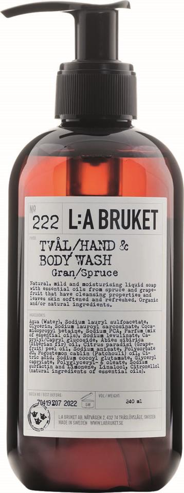 L:A Bruket Hand- & Body Wash Spruce 240 ml
