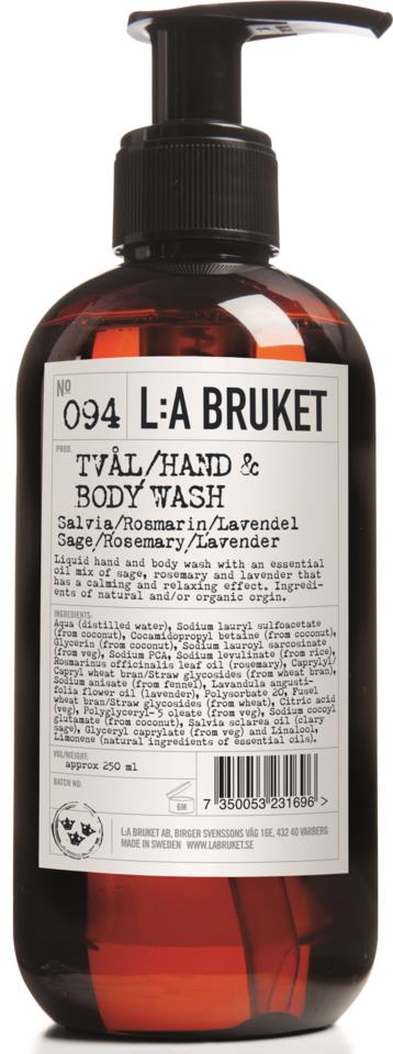 L:A Bruket Flytande tvål Salvia/Rosmarin/Lavendel 250ml