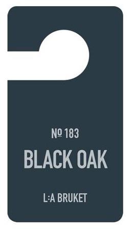 L:A Bruket Fragrance tag Black Oak 