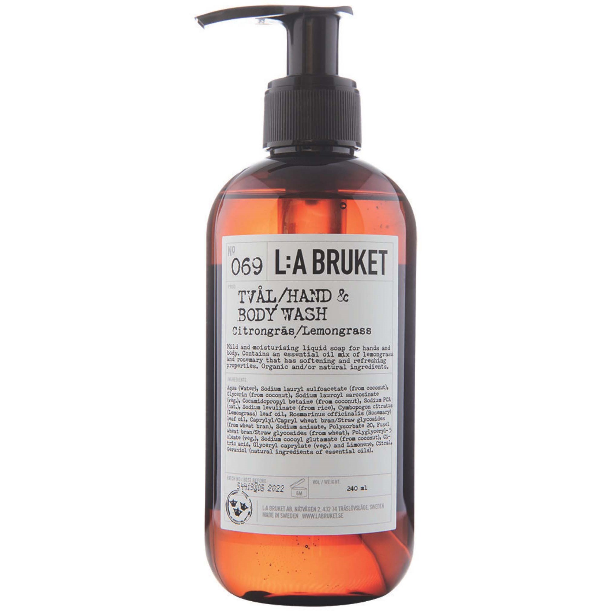 L:a Bruket Hand & Body Wash 069 Lemongrass 240 ml billede