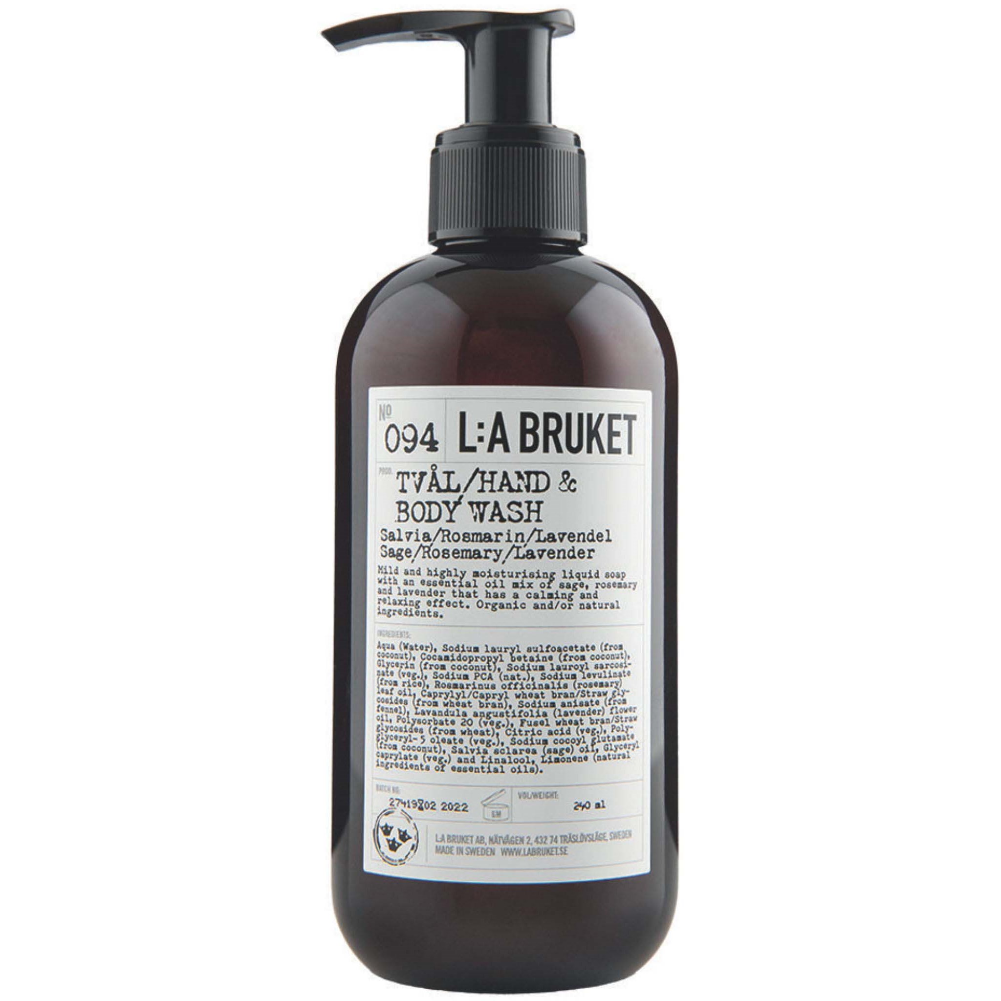 L:a Bruket Hand & Body Wash 094 Sage/Rosemary/Lavender 240 ml billede