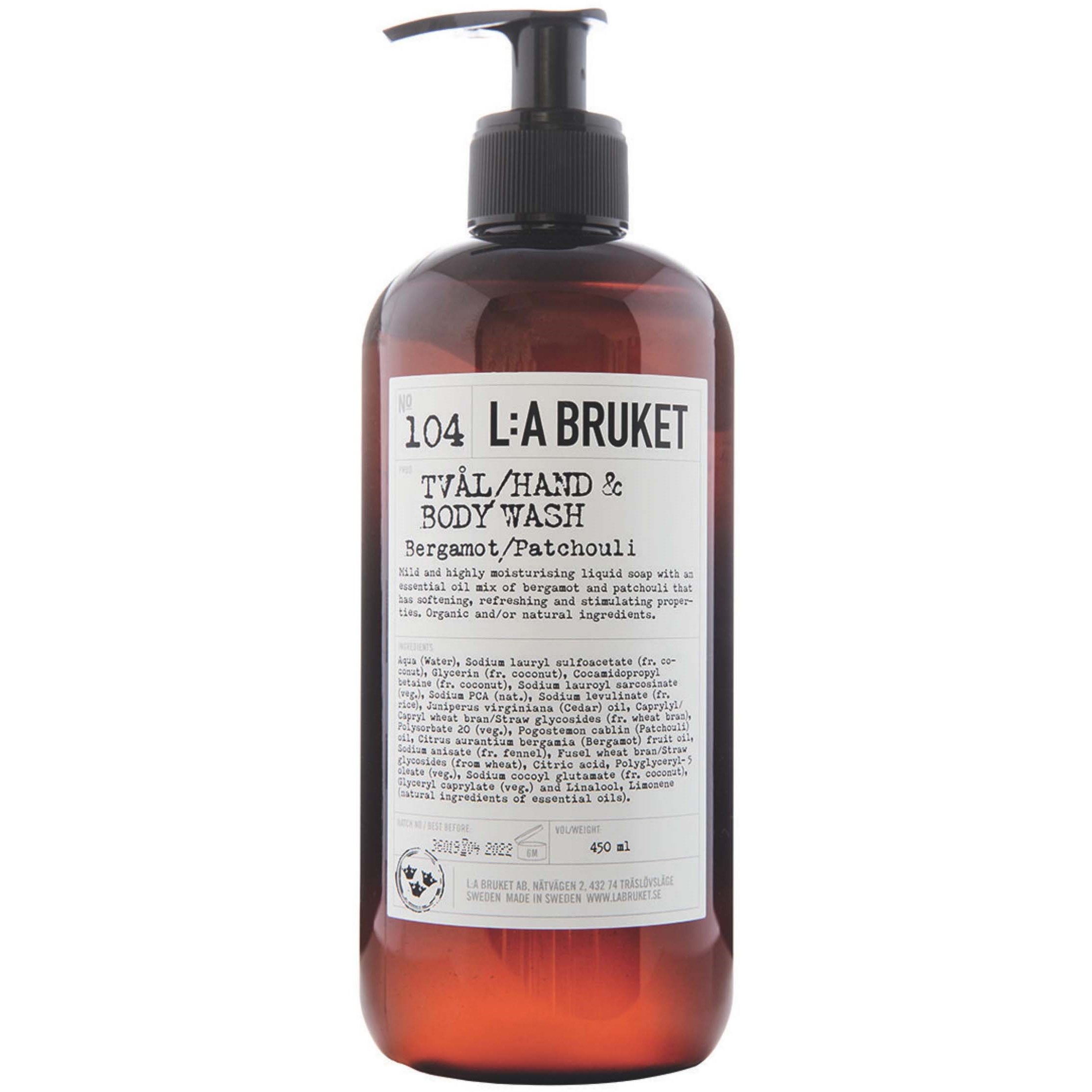 L:a Bruket Hand & Body Wash 104 Bergamot/Patchouli 450 ml billede
