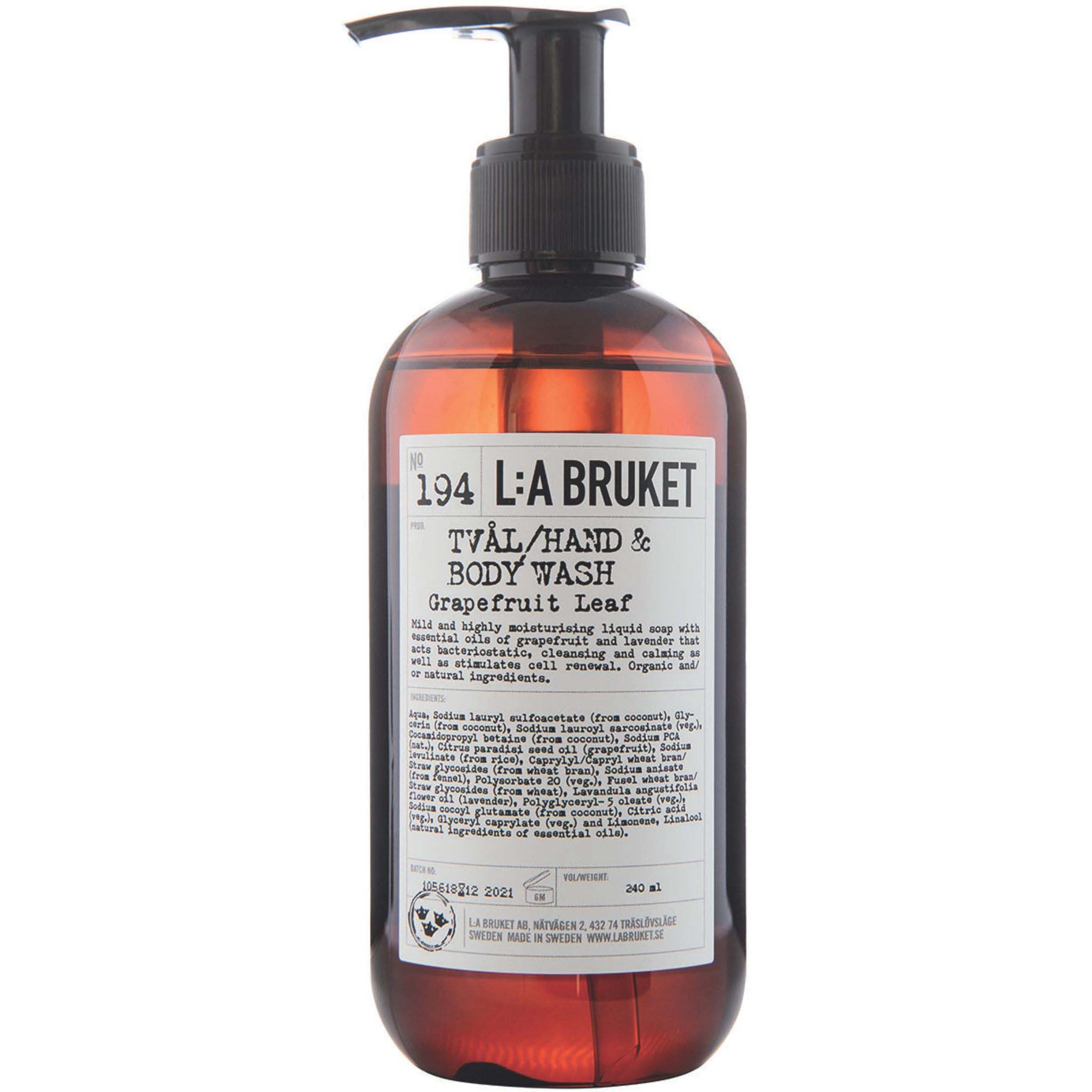 L:a Bruket Hand & Body Wash 194 Grapefruit Leaf 240 ml billede