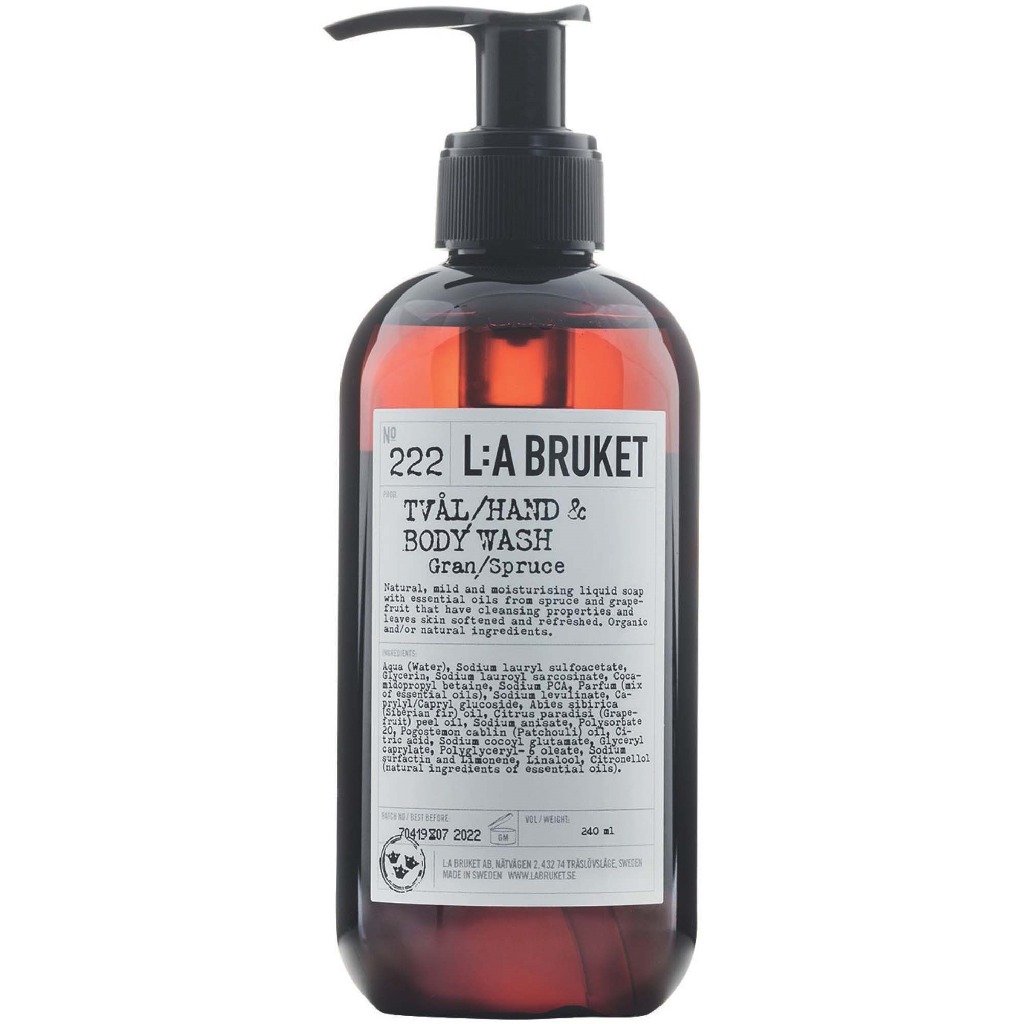 L:a Bruket Hand & Body Wash 222 Spruce 240 ml billede