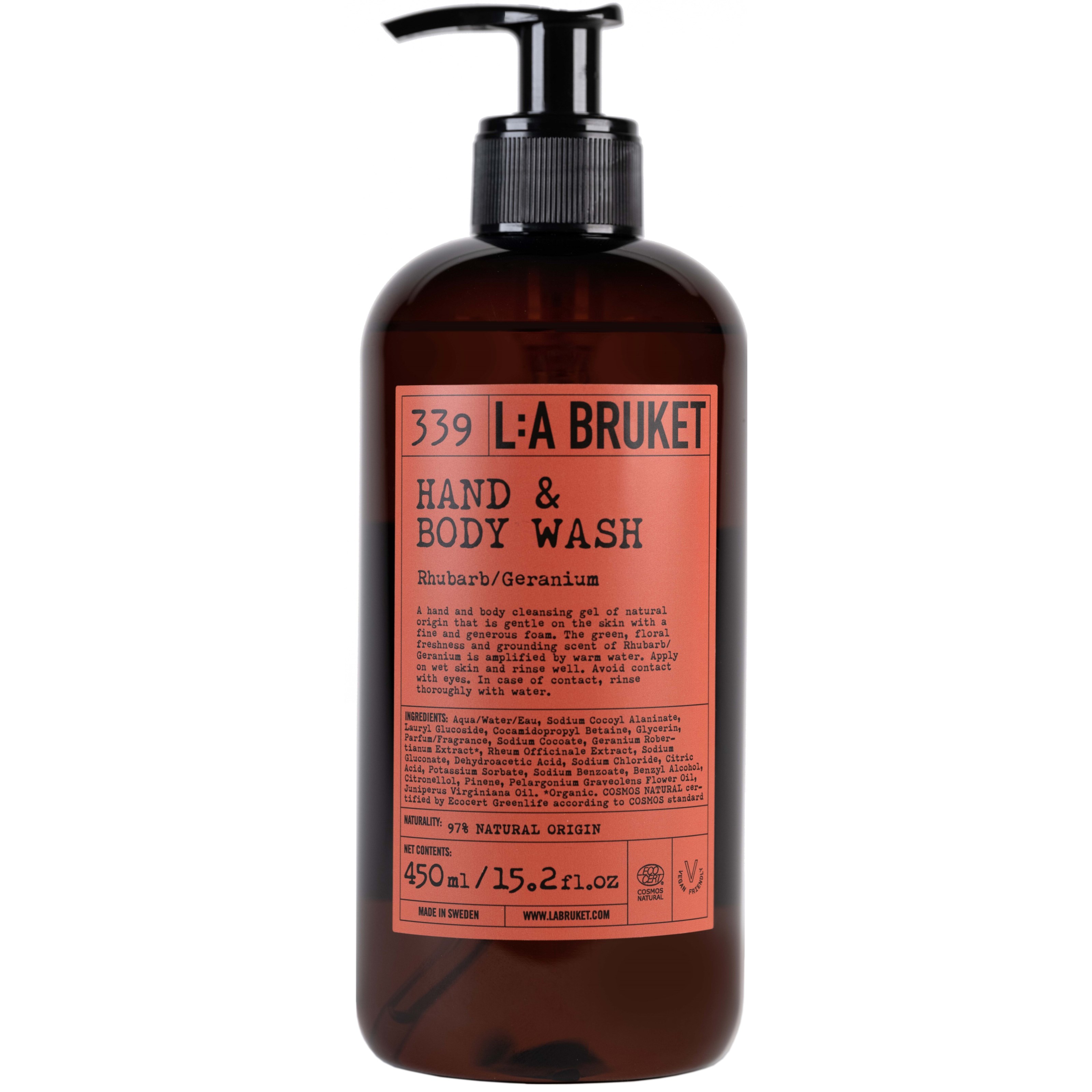L:a Bruket Hand & Body Wash Rhubarb 450 ml