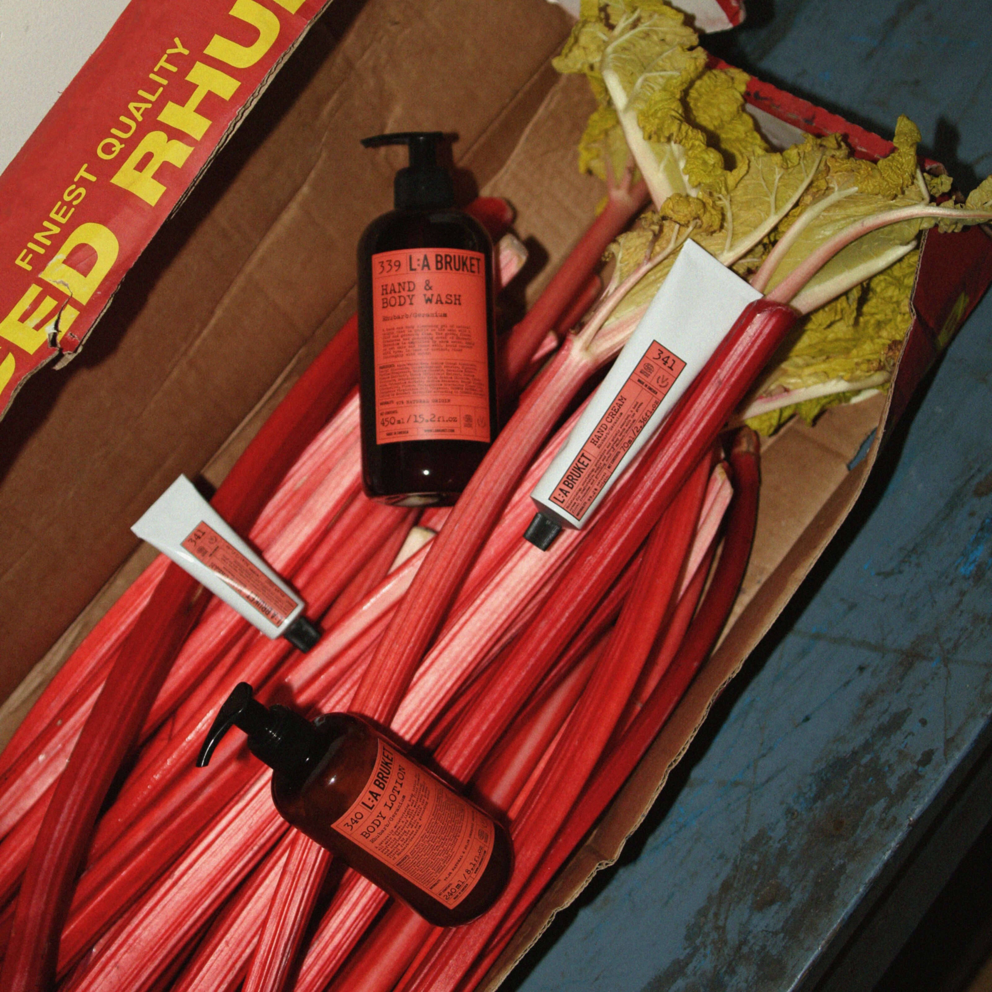 L:a Bruket Hand & Body Wash Rhubarb/Geranium 450 ml (zdjęcie 4)