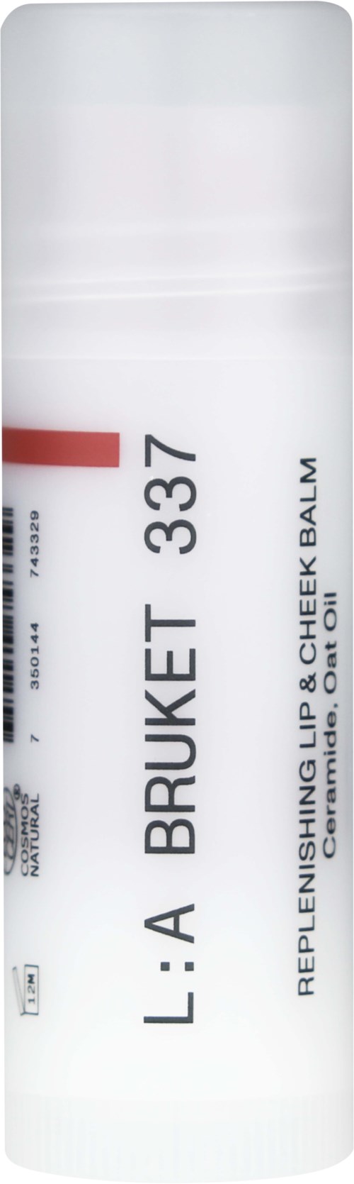 Valkoinen huulipuna- ja poskipunahyla L:A BRUKET 337.