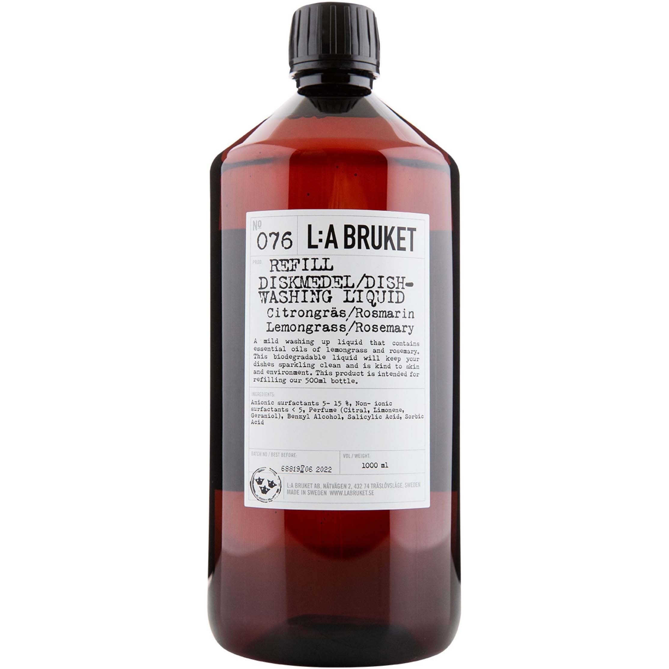 L:a Bruket Dishwashing Soap Lemongrass/Rosemary 1000 ml billede