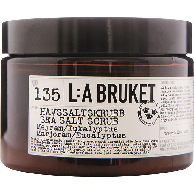 L:A Bruket Saltskrubb Mejram/Eucalyptus 350 ml