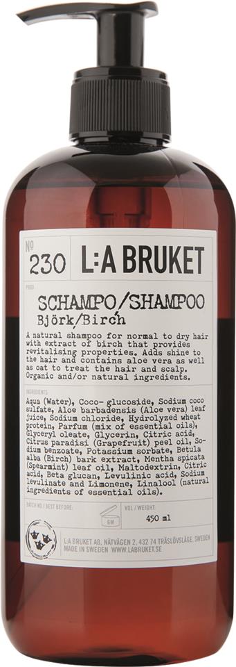 L:A Bruket Shampoo Birch 450 ml                                                                 