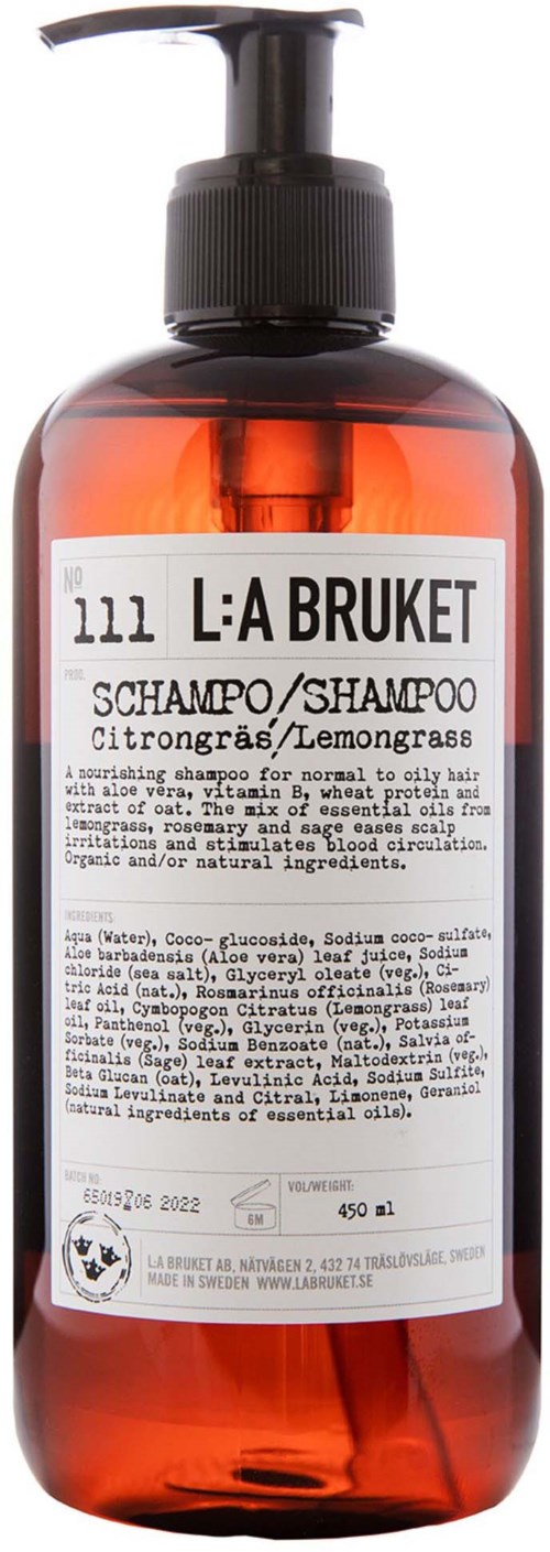 L:a Bruket 111 Shampoo Lemongrass 450 ml