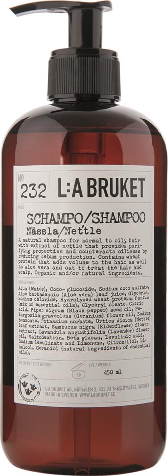 L:A Bruket Shampoo Brændenælde 450 ml                                                               