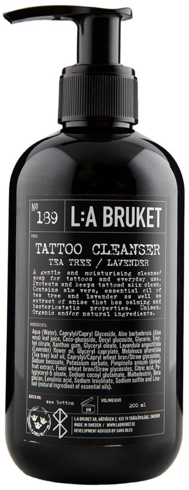 L:A Bruket Tattoo Cleanser Tea Tree/Lavendel 200 ml