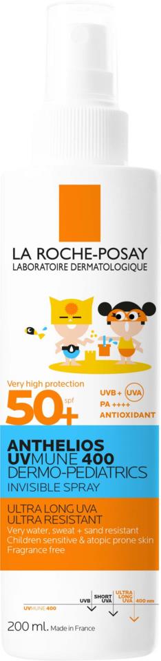 La Roche Posay Anthelios Uvmune 400 Kids Invisible Spray Spf50+ 200 ml