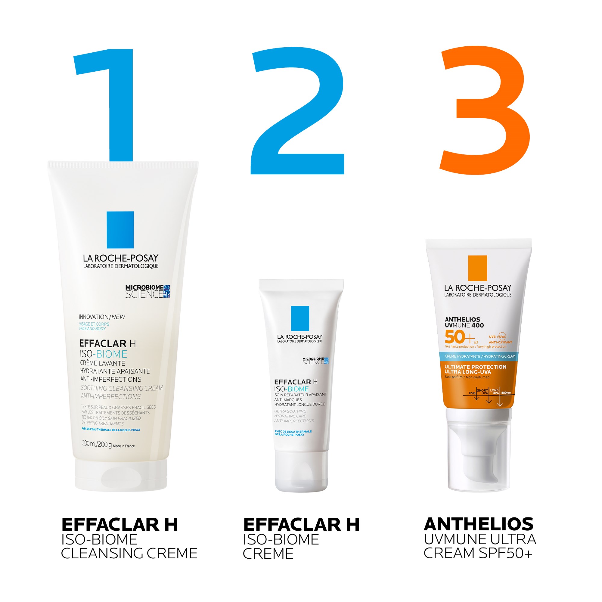 La Roche-Posay Effaclar H Iso-biome Rengöringscreme 200 ml - krem do m (obrázok 3)